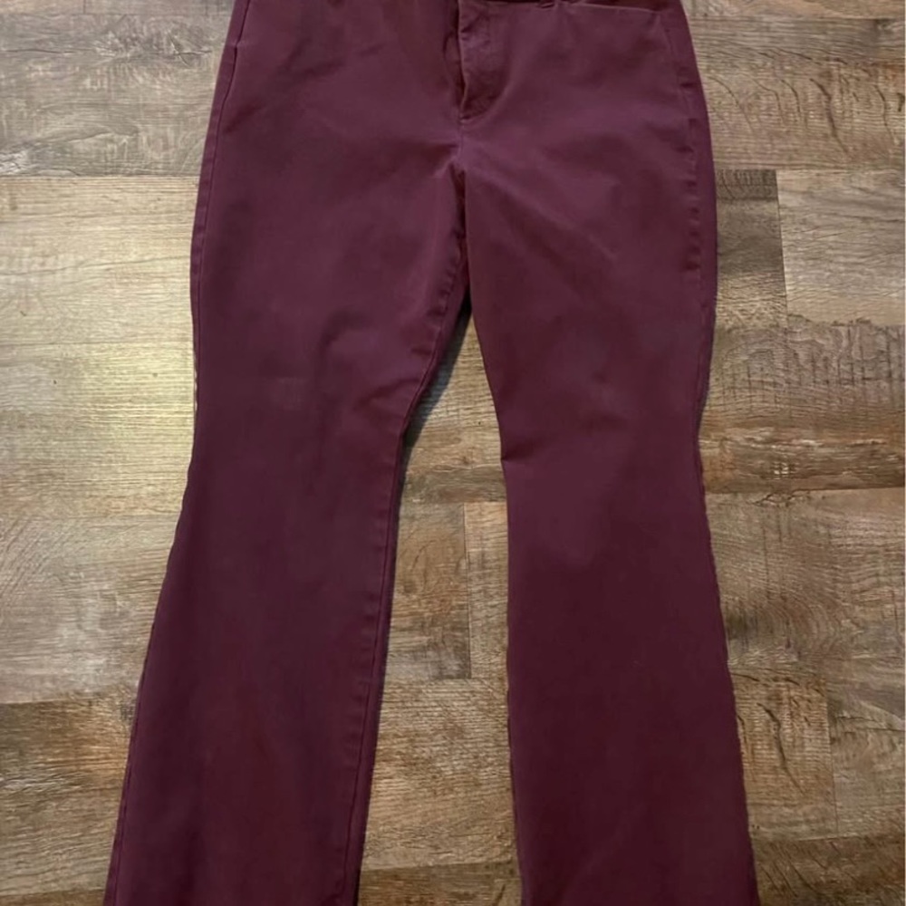 Old Navy Maroon Pixie Flare Pants